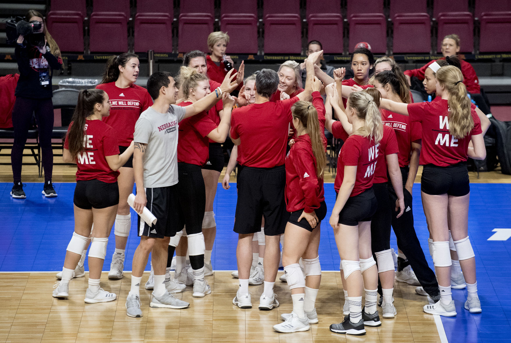 Nebraska Volleyball Practice in Minneapolis, 12.06